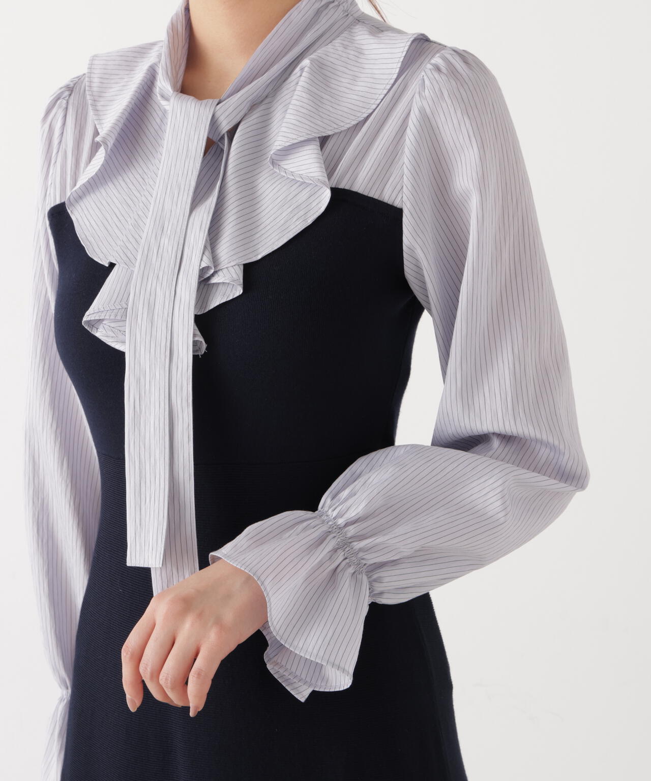 《EDIT COLOGNE》ラッフルタイドッキングワンピース