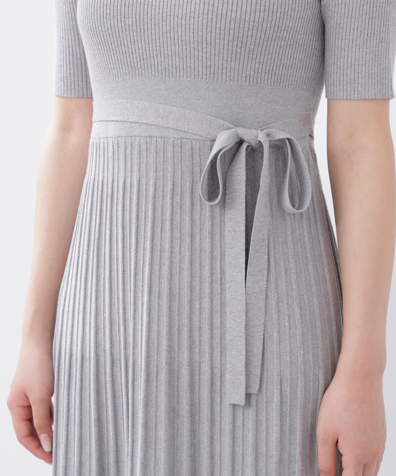 《EDIT COLOGNE》レースカラー2wayニットワンピース