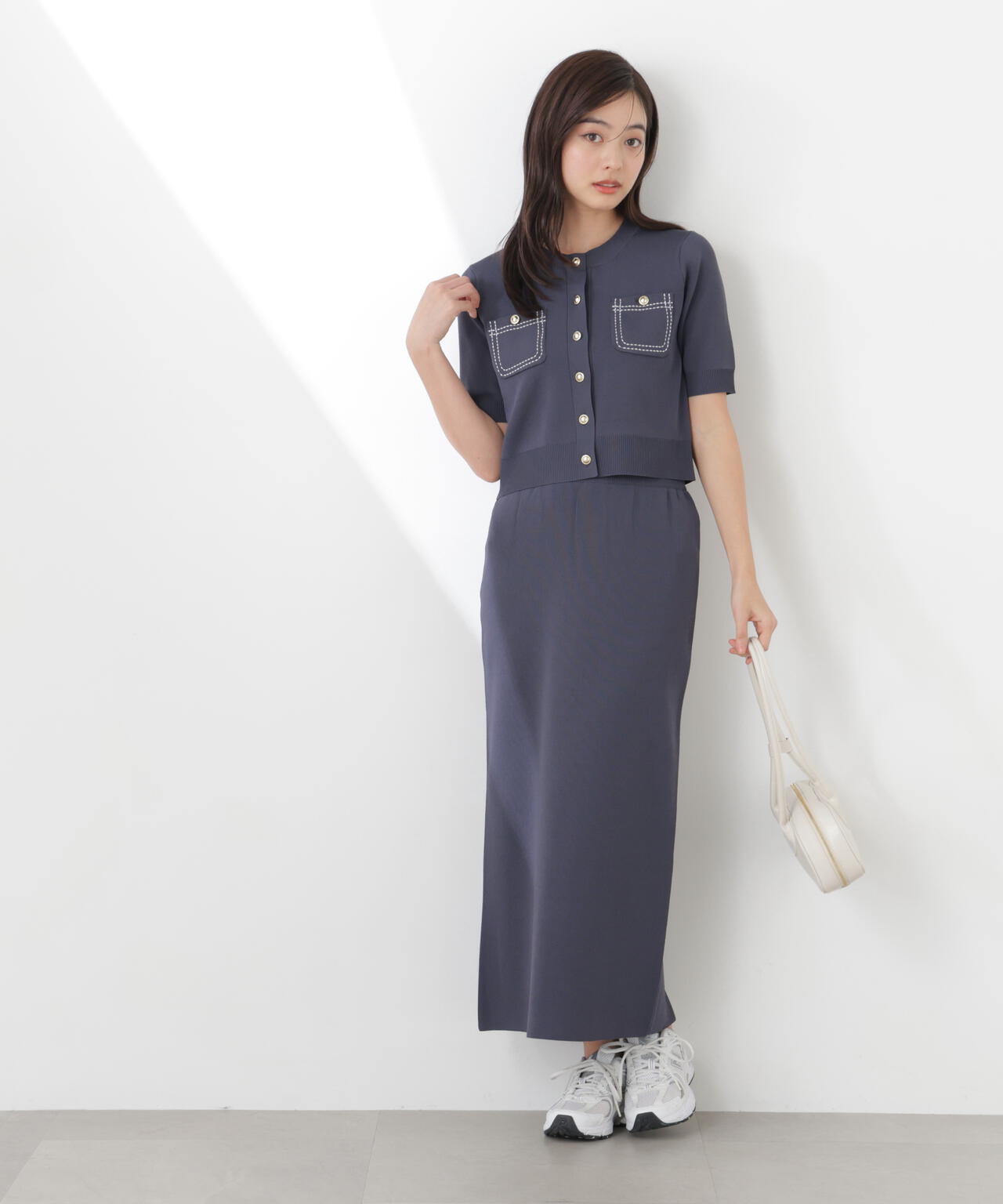 165cm B:82 W:59 H:86 S:25cm 着用サイズ:M