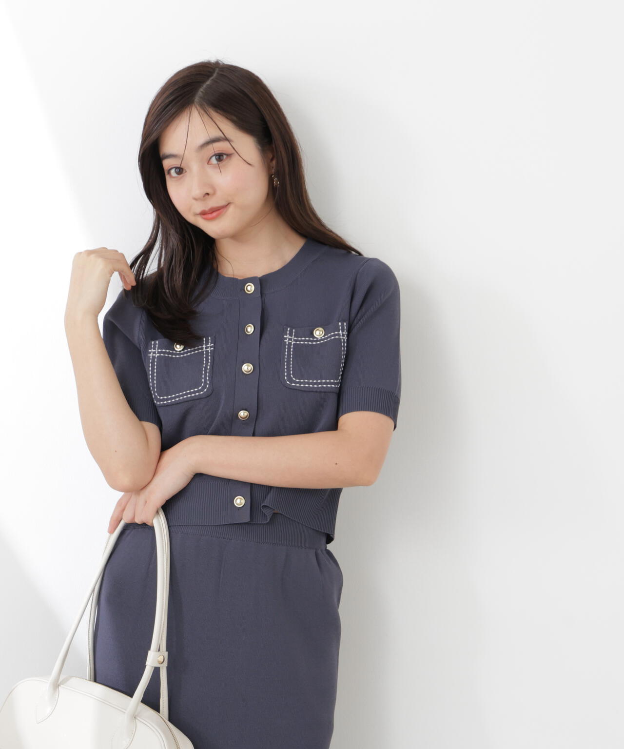 165cm B:82 W:59 H:86 S:25cm 着用サイズ:M