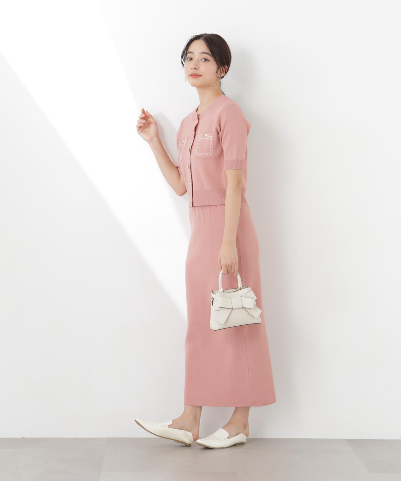 165cm B:82 W:59 H:86 S:25cm 着用サイズ:M