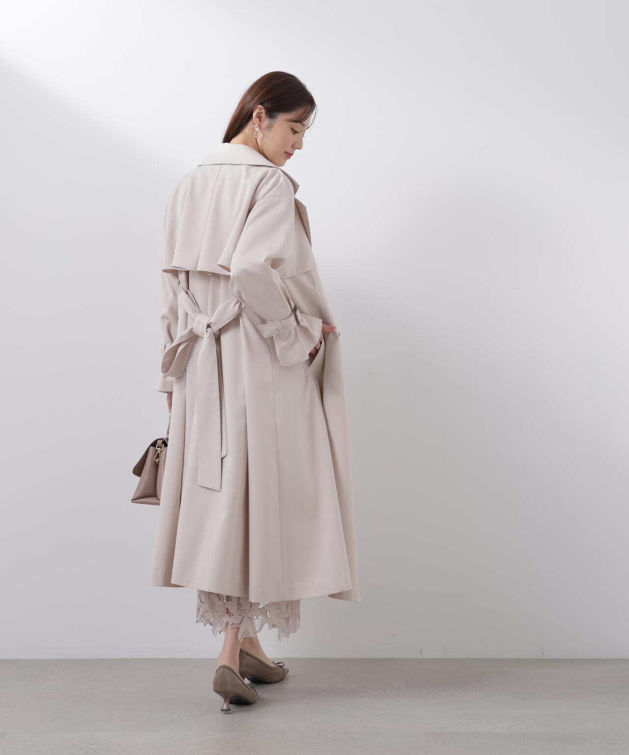 <防シワ/花粉リリース>ベーシックトレンチコート
