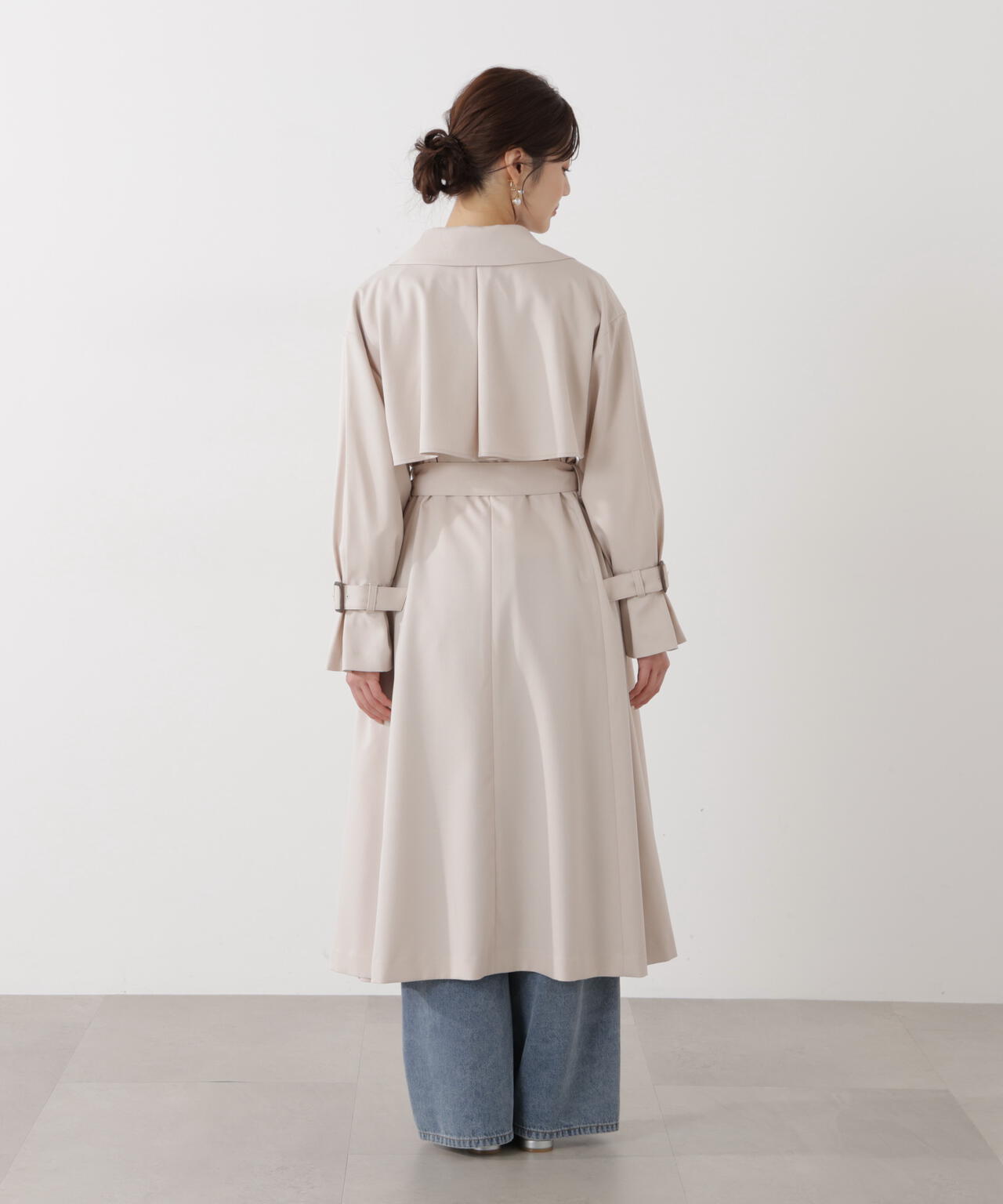 <防シワ/花粉リリース>ベーシックトレンチコート