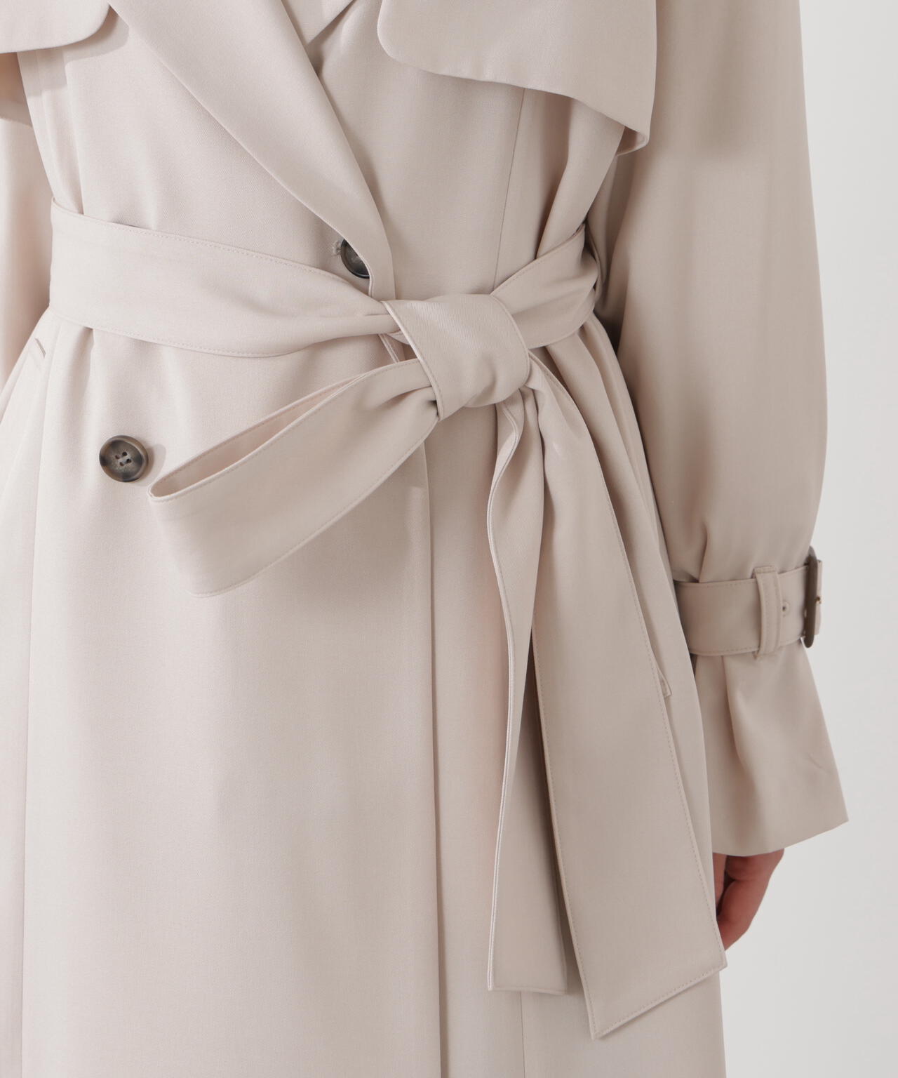 <防シワ/花粉リリース>ベーシックトレンチコート