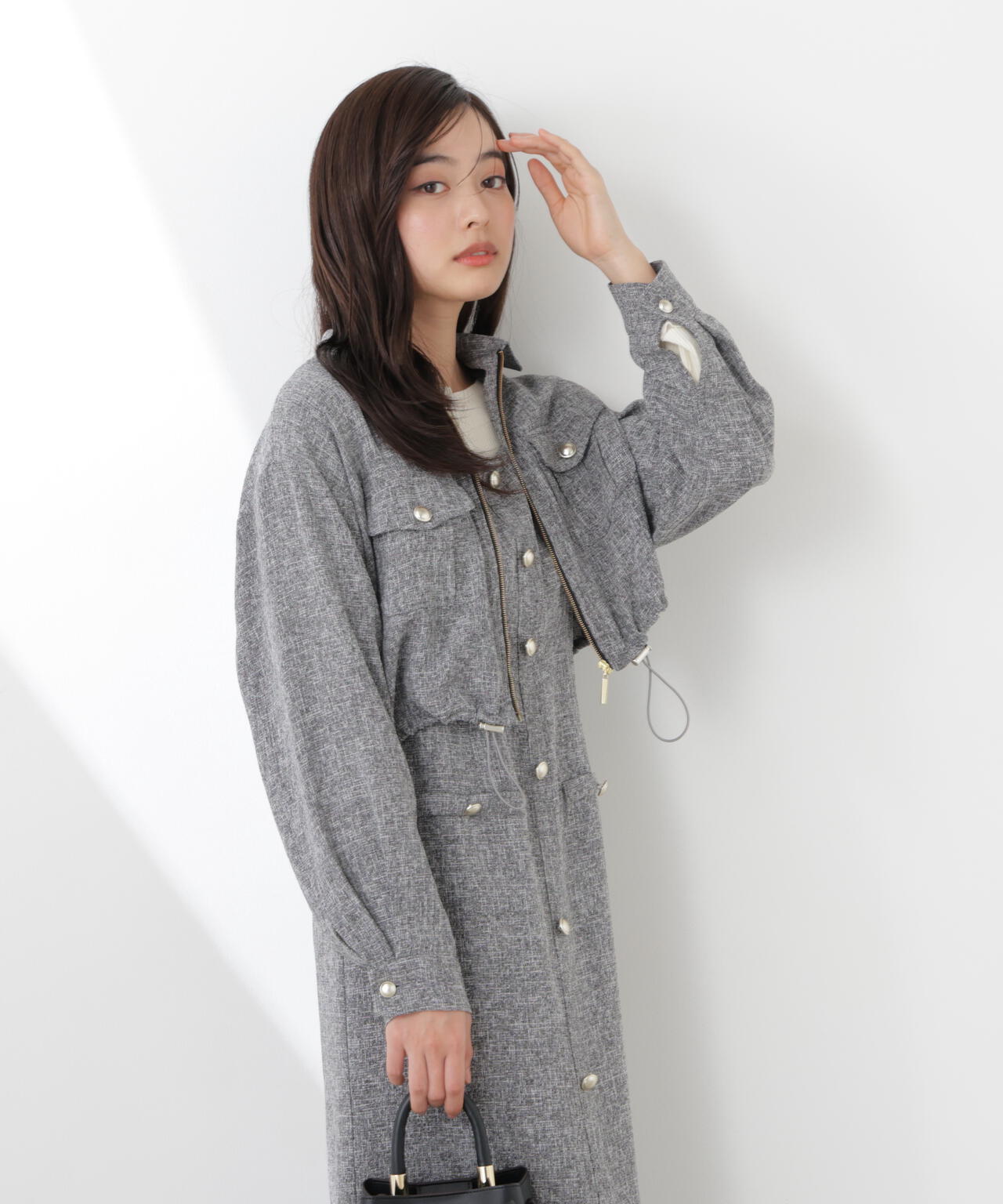 165cm B:82 W:59 H:86 S:25cm 着用サイズ:M