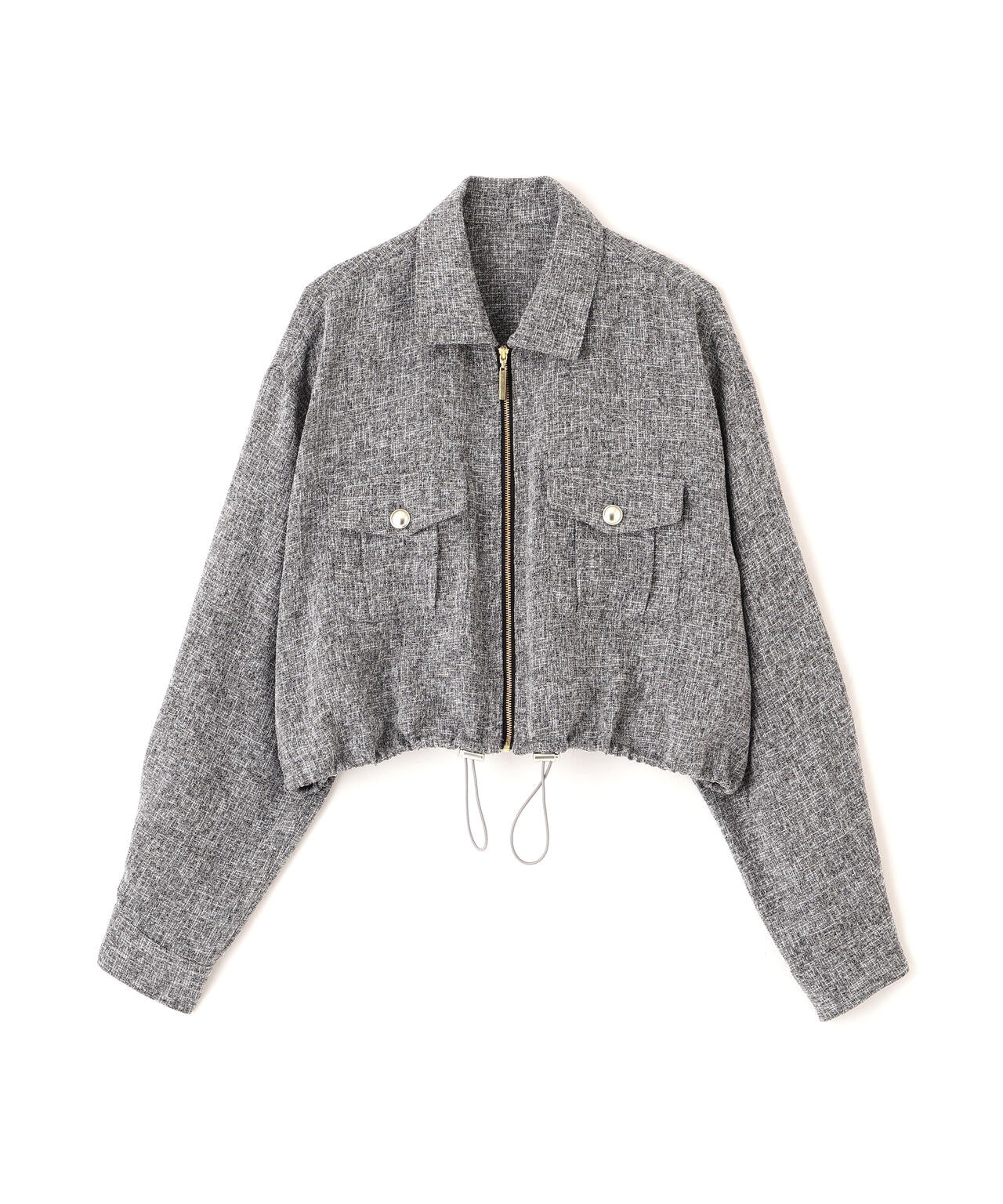 スプリングツイードブルゾン