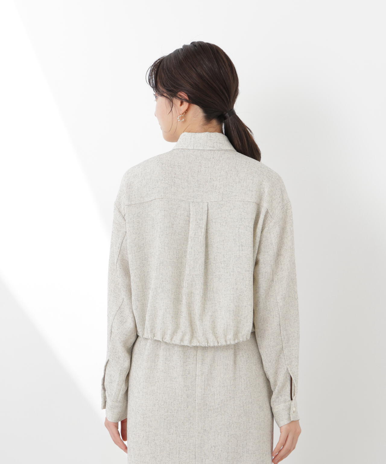 スプリングツイードブルゾン