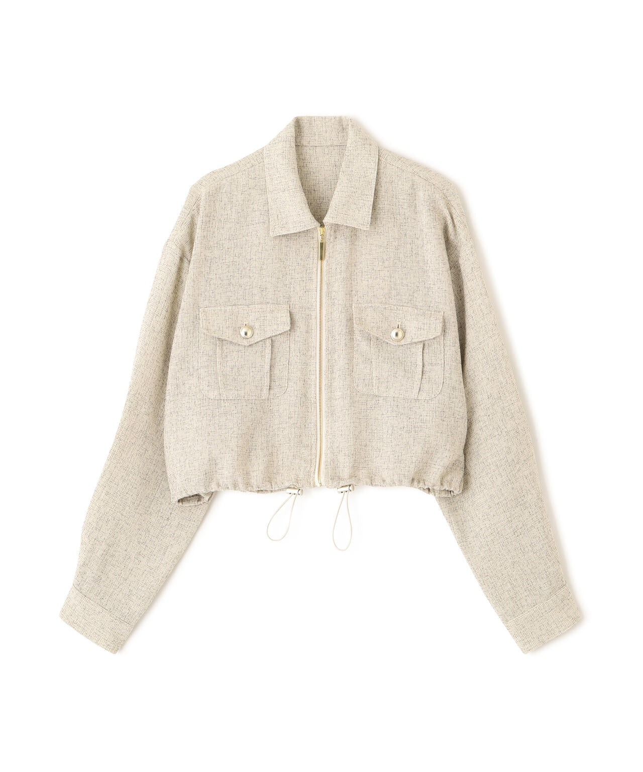 スプリングツイードブルゾン