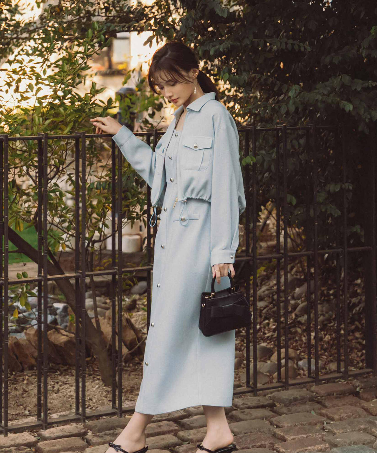 スプリングツイードブルゾン