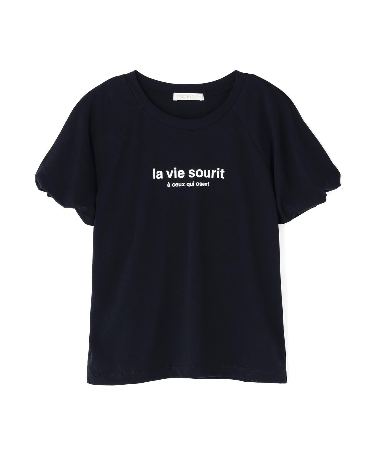 <加藤栞さん着用>パフスリーブロゴTシャツ