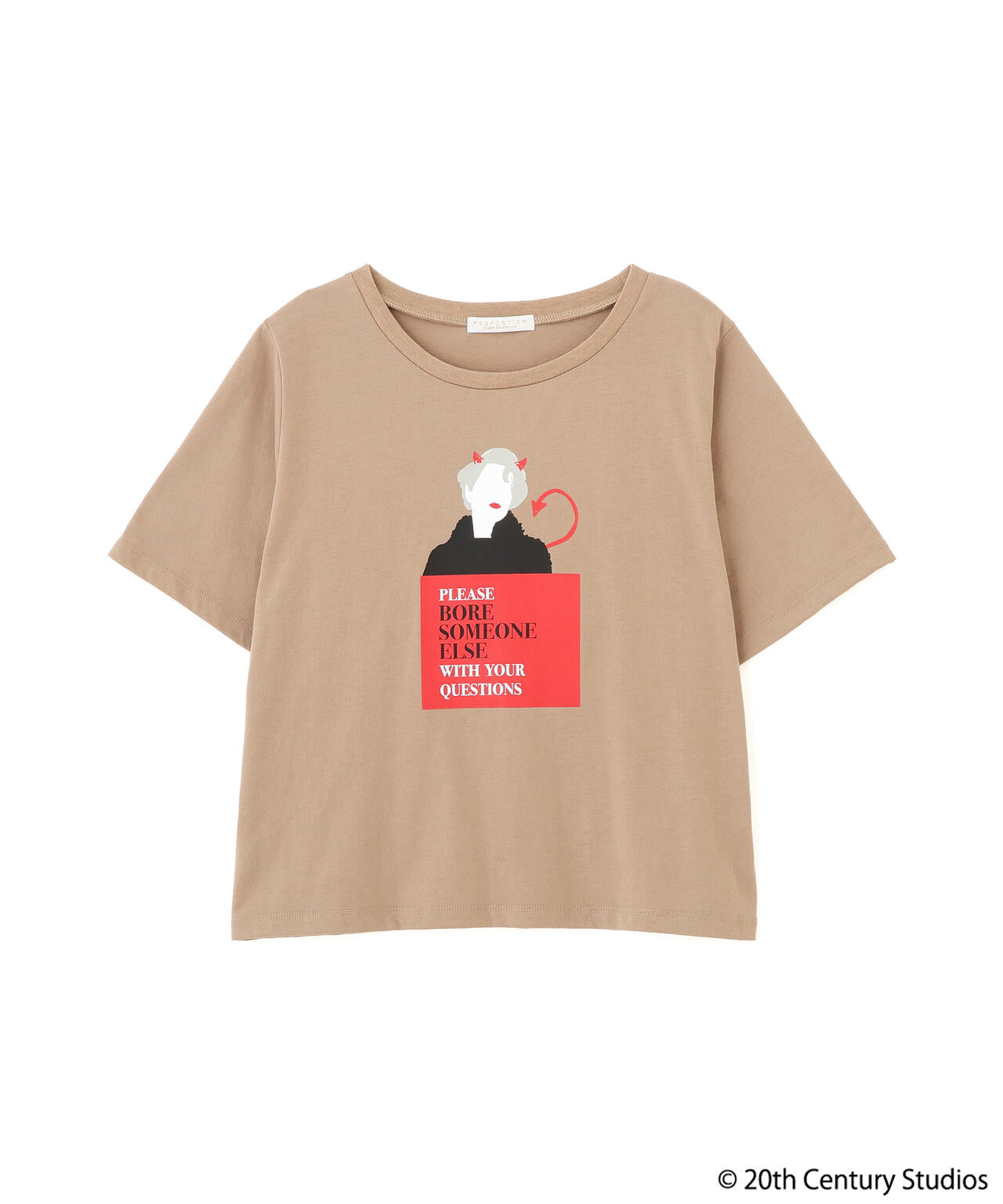 プラダを着た悪魔/フロントプリントTシャツ