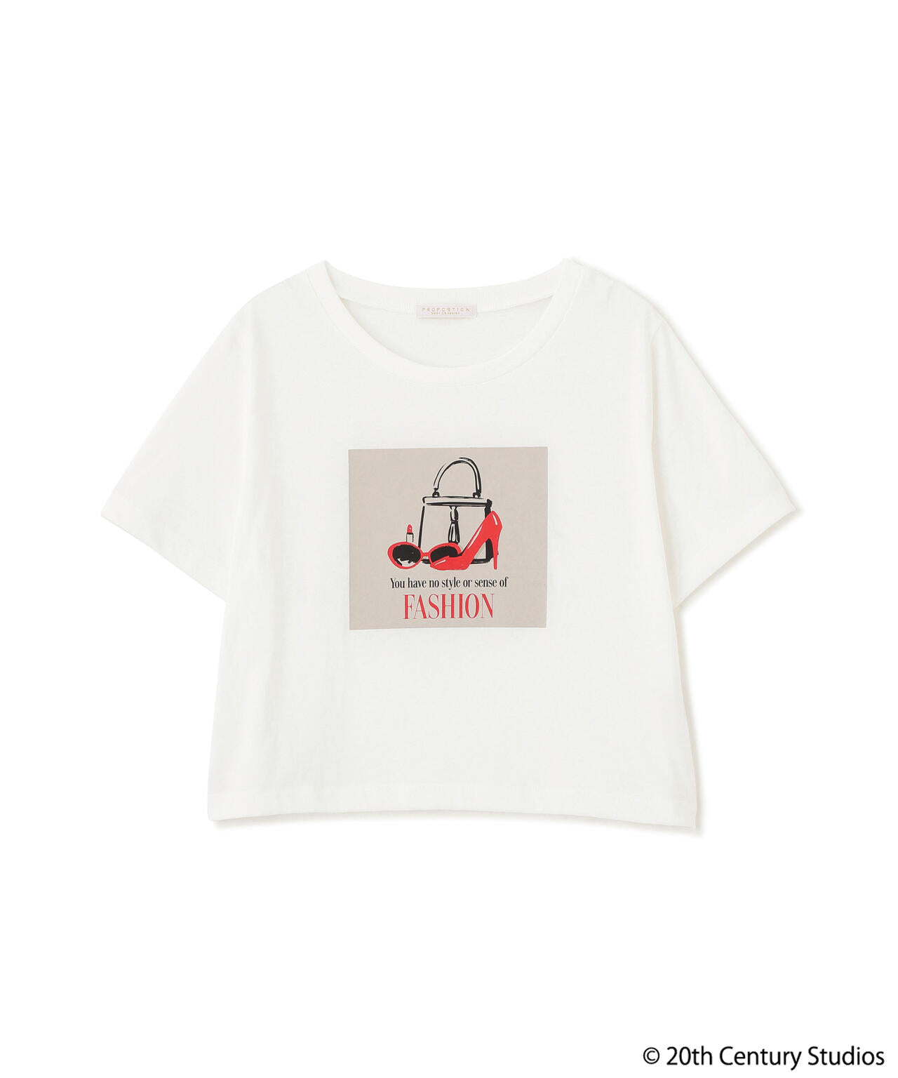 プラダを着た悪魔/フロントプリントコンパクトTシャツ