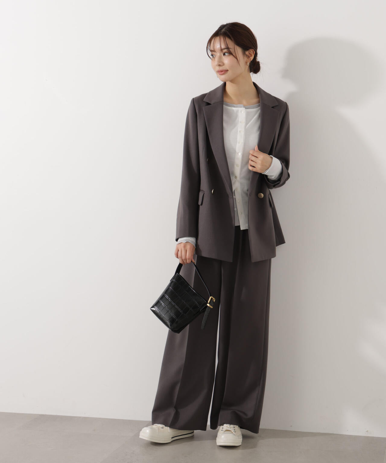 〈a/mie〉シアーカットソー