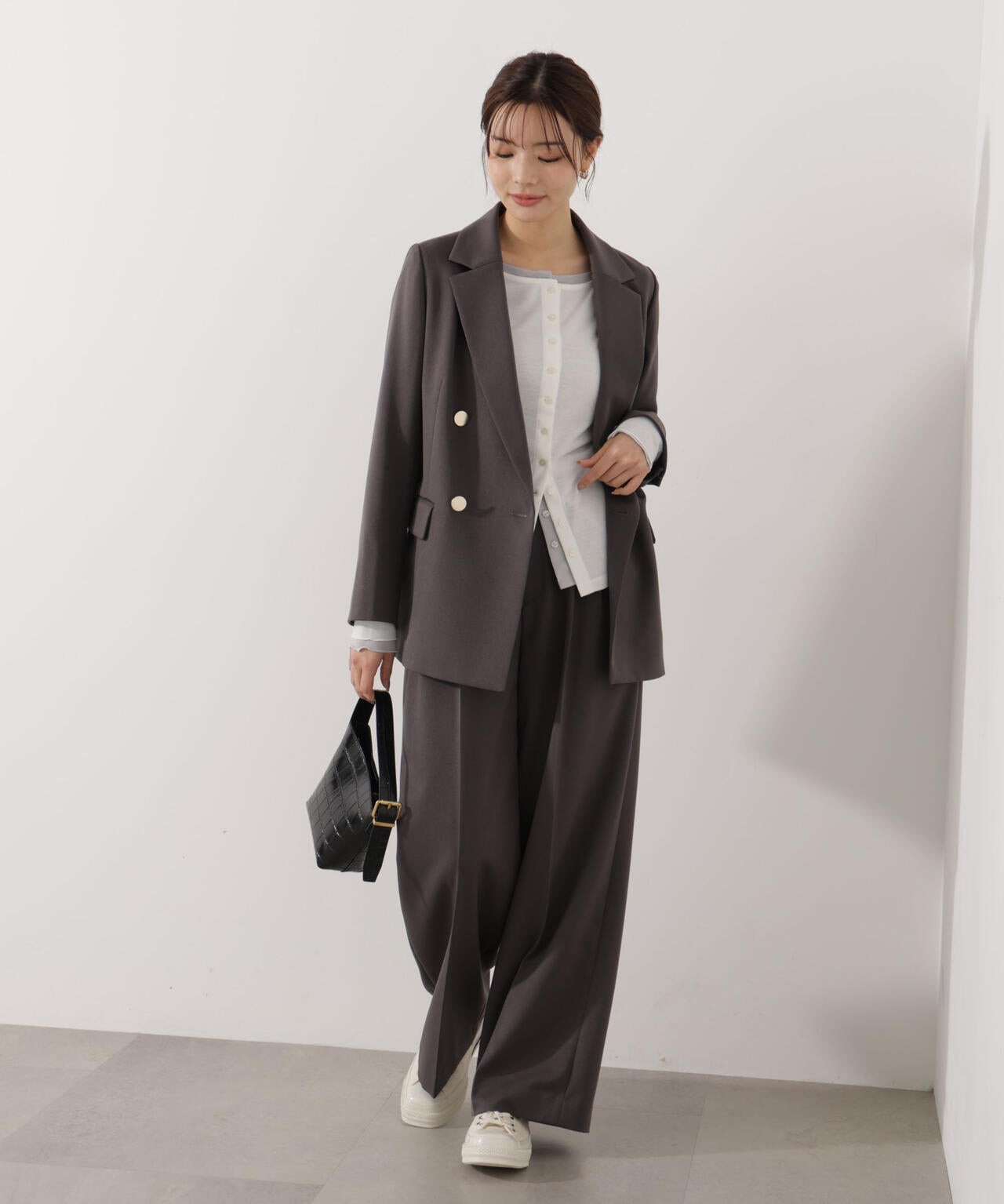 〈a/mie〉シアーカットソー