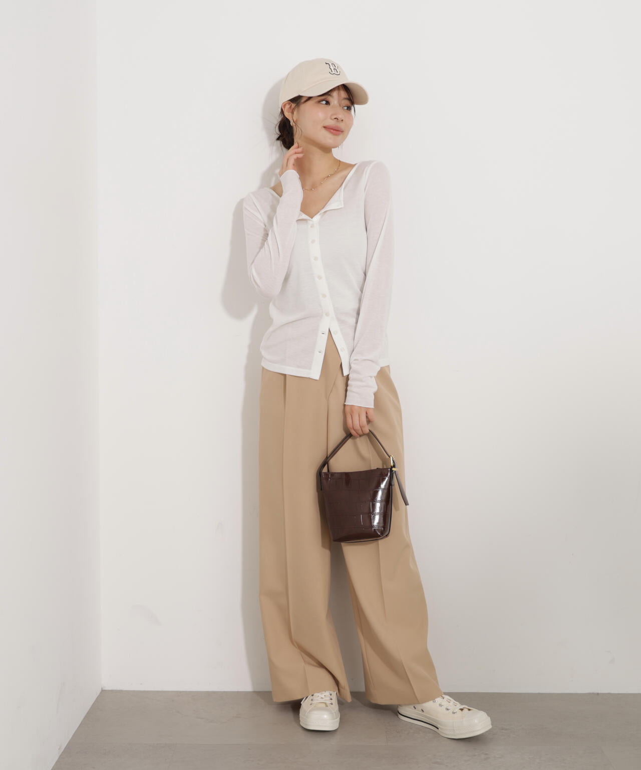 〈a/mie〉シアーカットソー