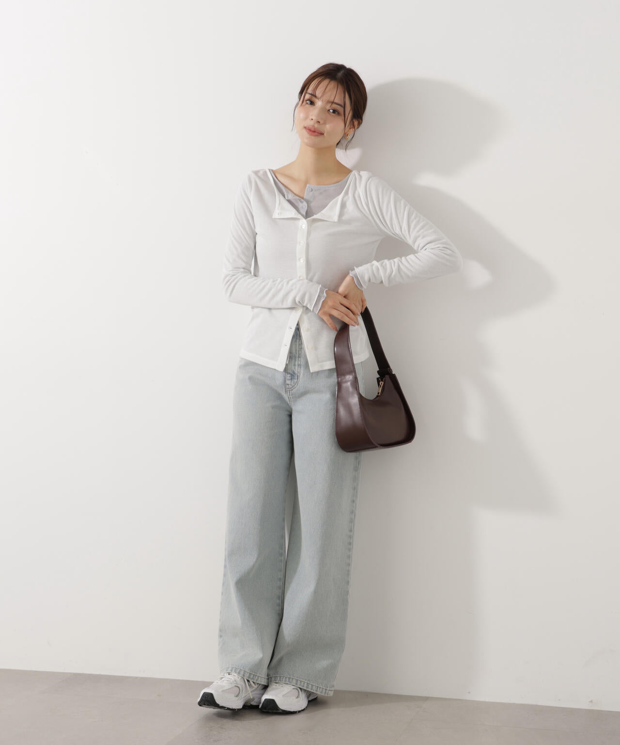 〈a/mie〉シアーカットソー