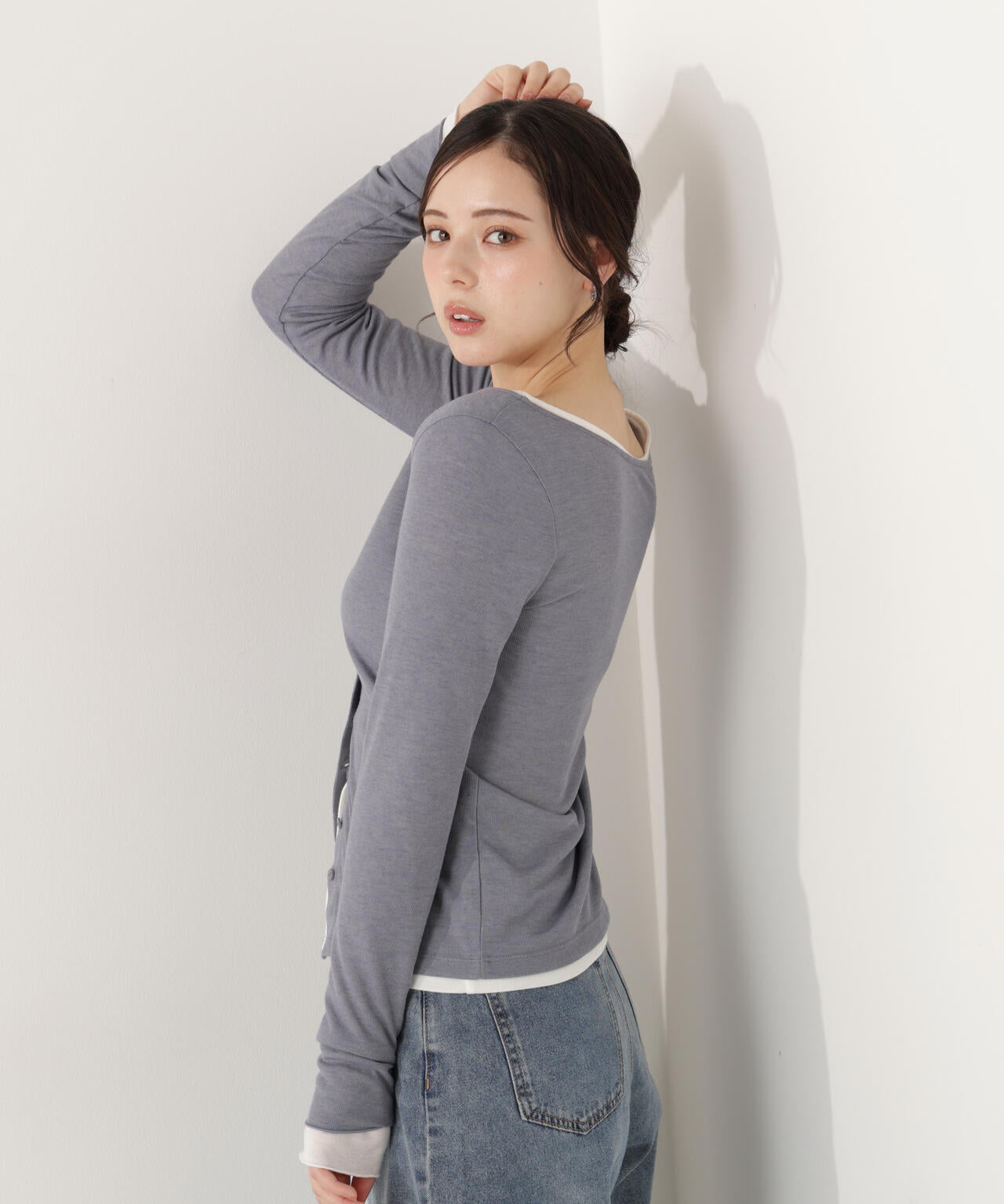 〈a/mie〉シアーカットソー