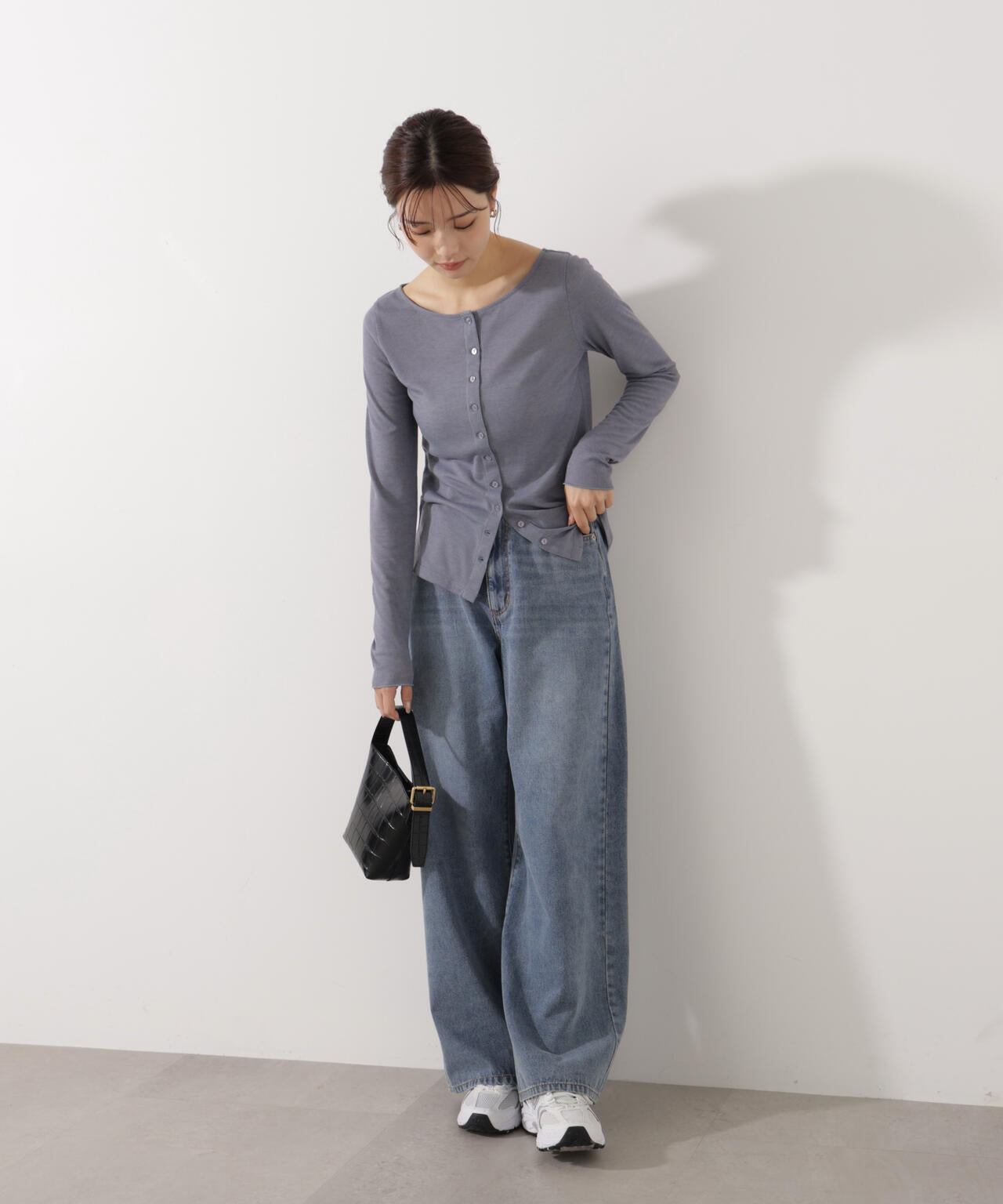 〈a/mie〉シアーカットソー