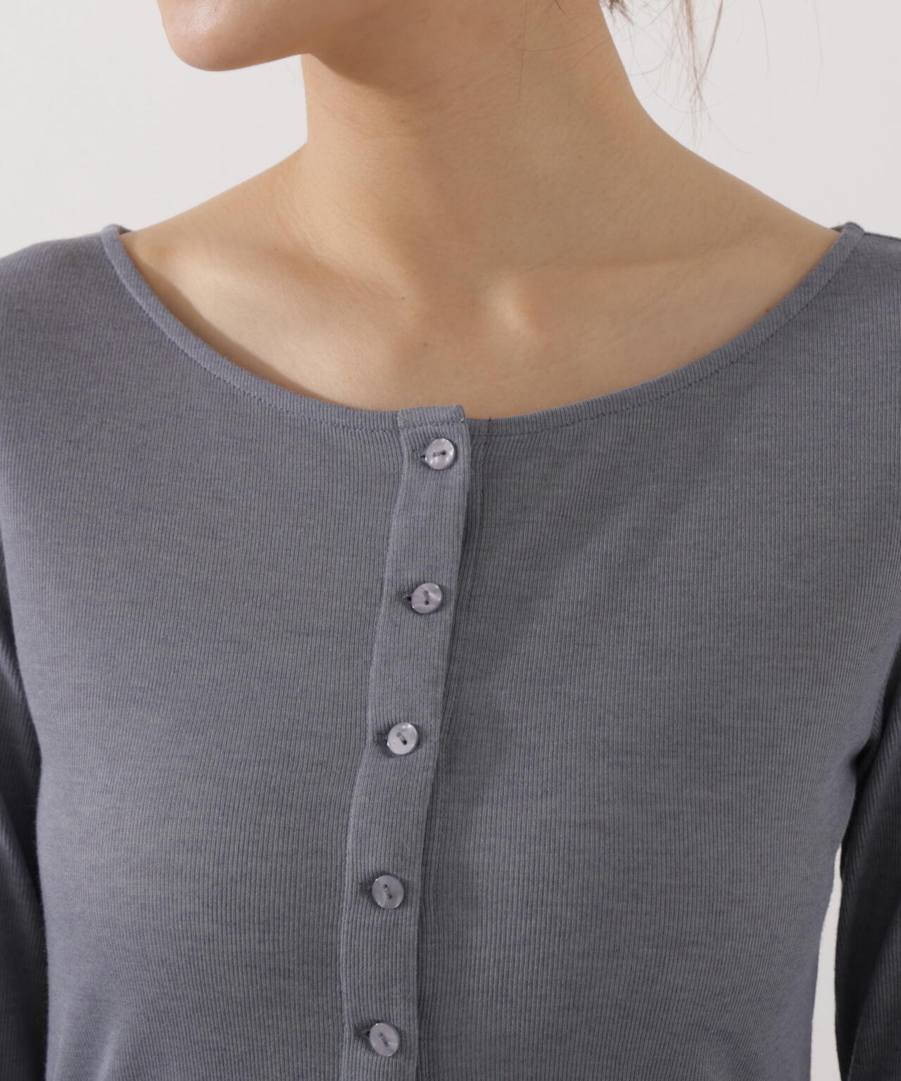 〈a/mie〉シアーカットソー