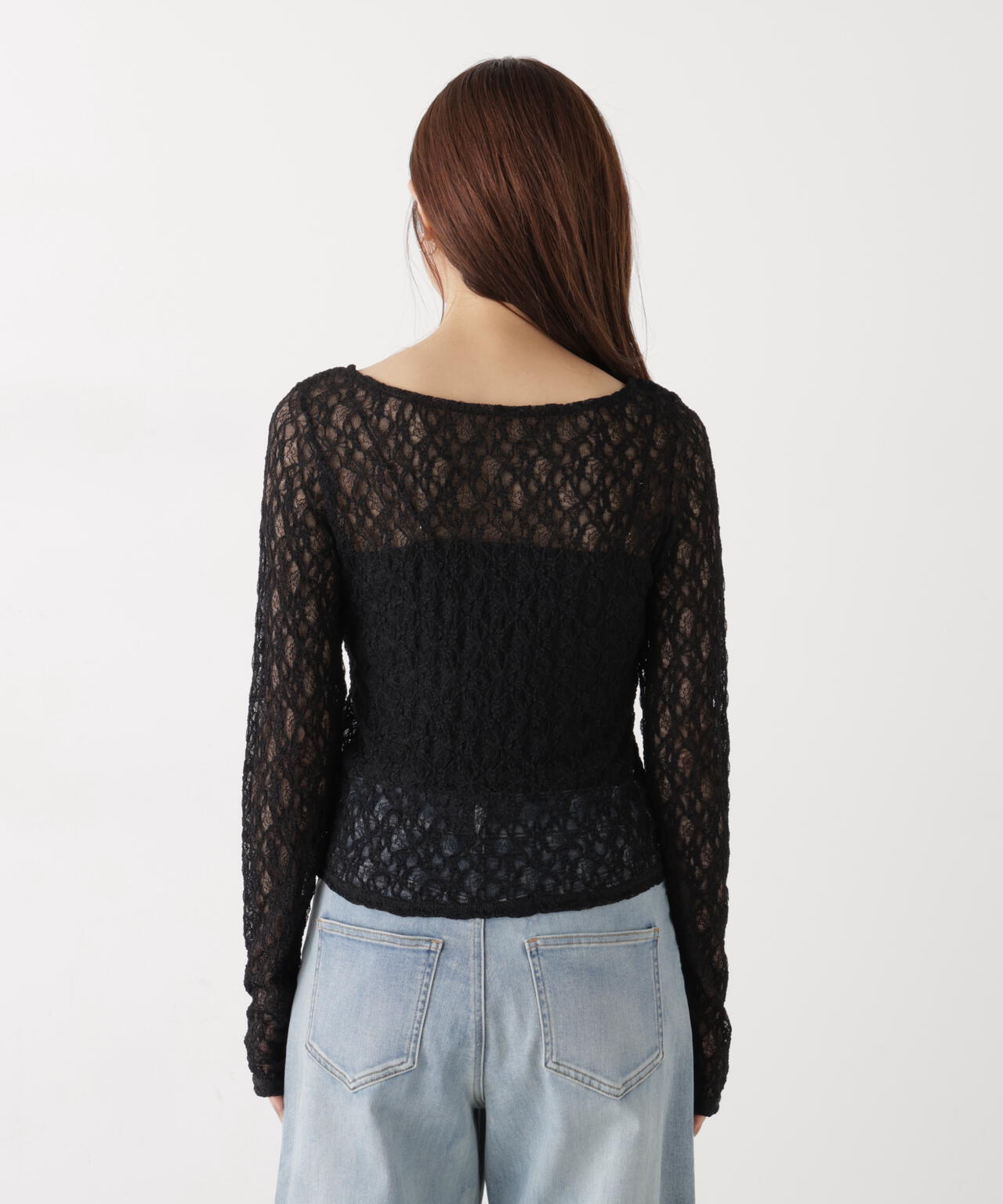 <ウォッシャブル>〈a/mie〉ストレッチレース