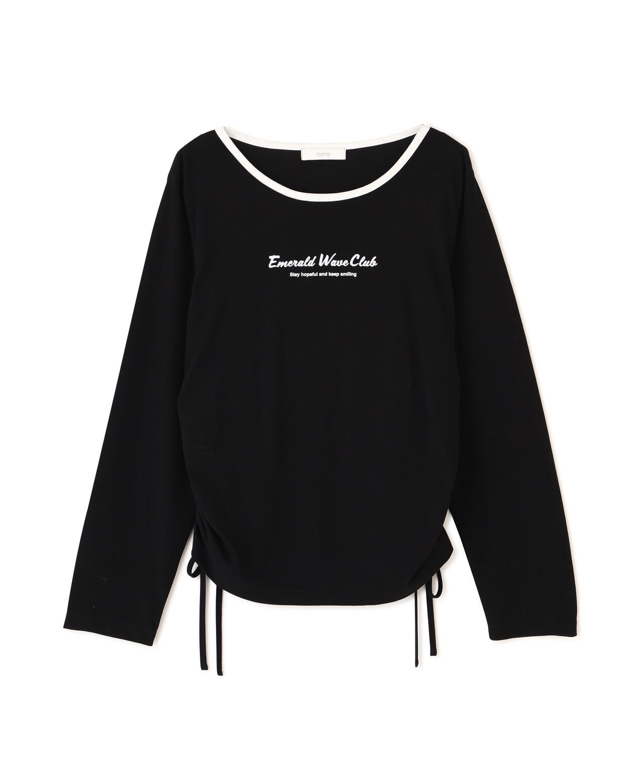 <ウォッシャブル>〈a/mie〉ドロストシアートップス