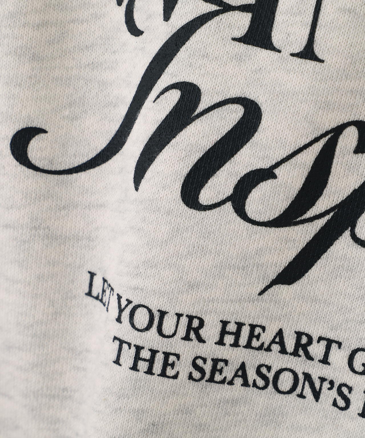 <ウォッシャブル>〈a/mie〉ラグランロゴトップス