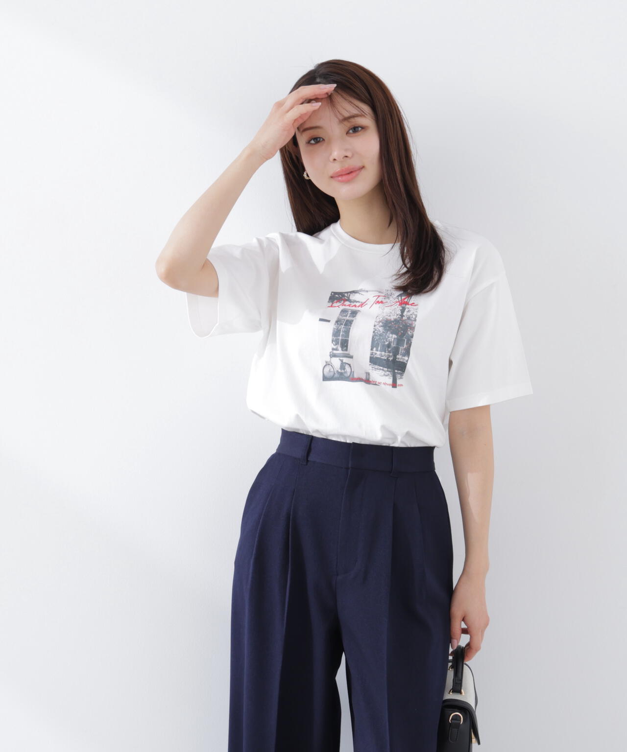 〈a/mie〉フォトプリントT