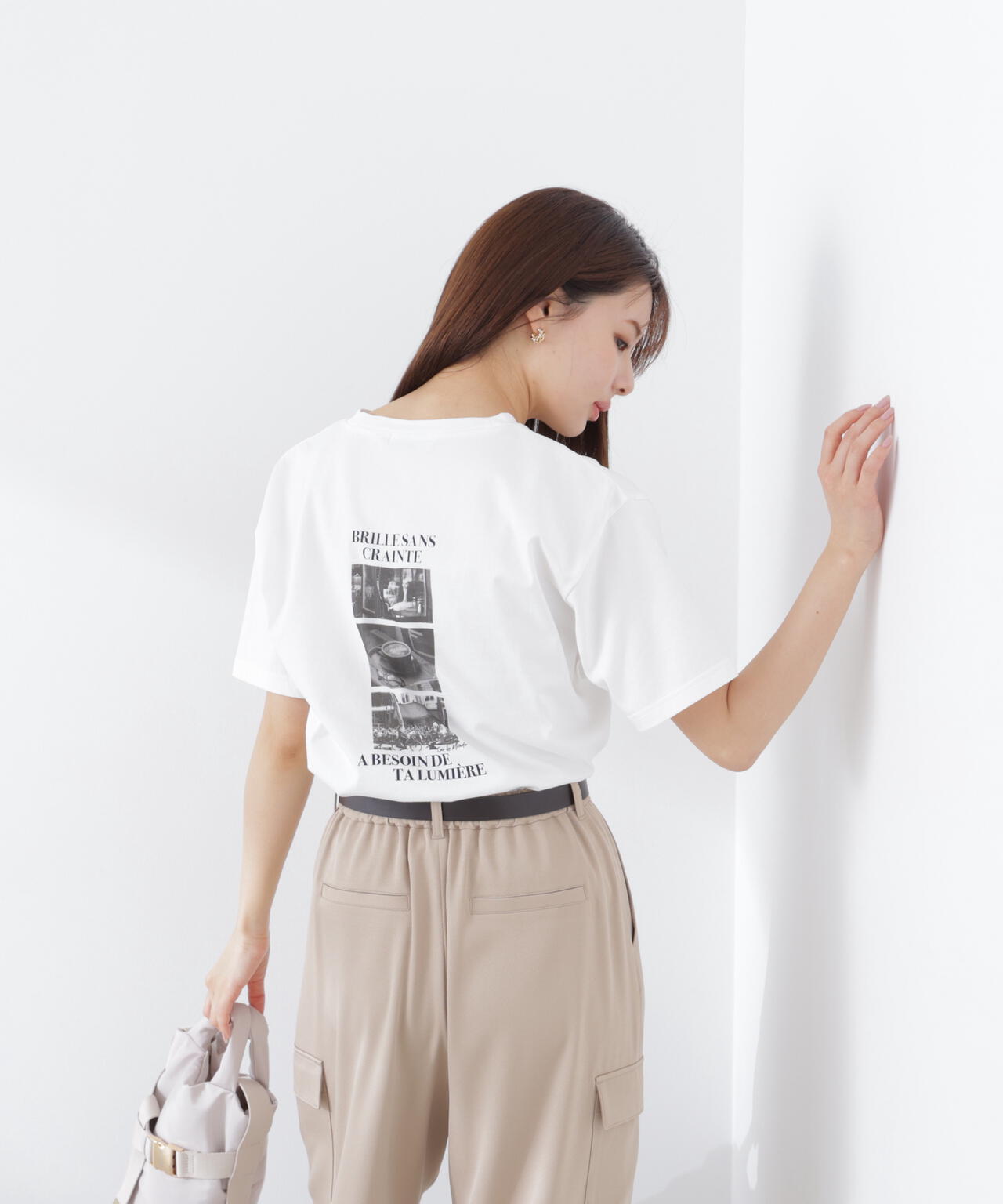 〈a/mie〉フォトプリントT