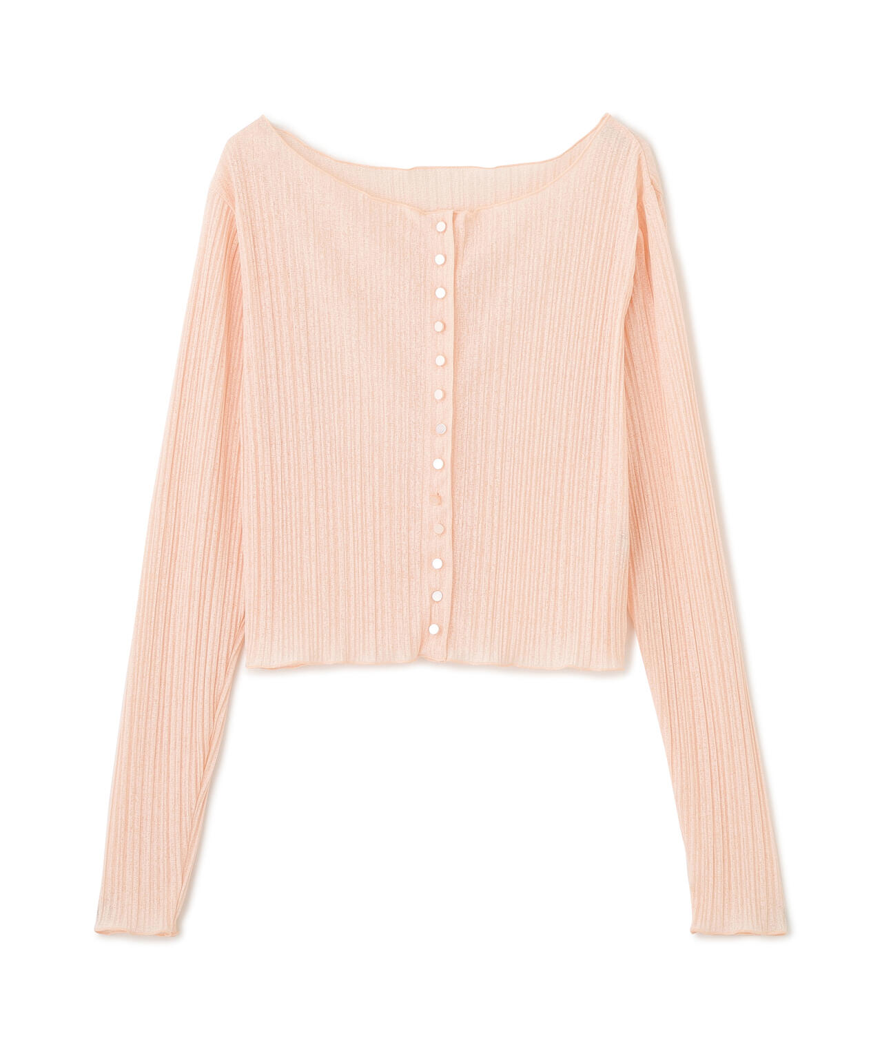 【6/5~6/7 オンライン限定2buy10%OFF対象】<加藤栞さん着用>〈a/mie〉前後2wayプリーツカットソーカーディガン