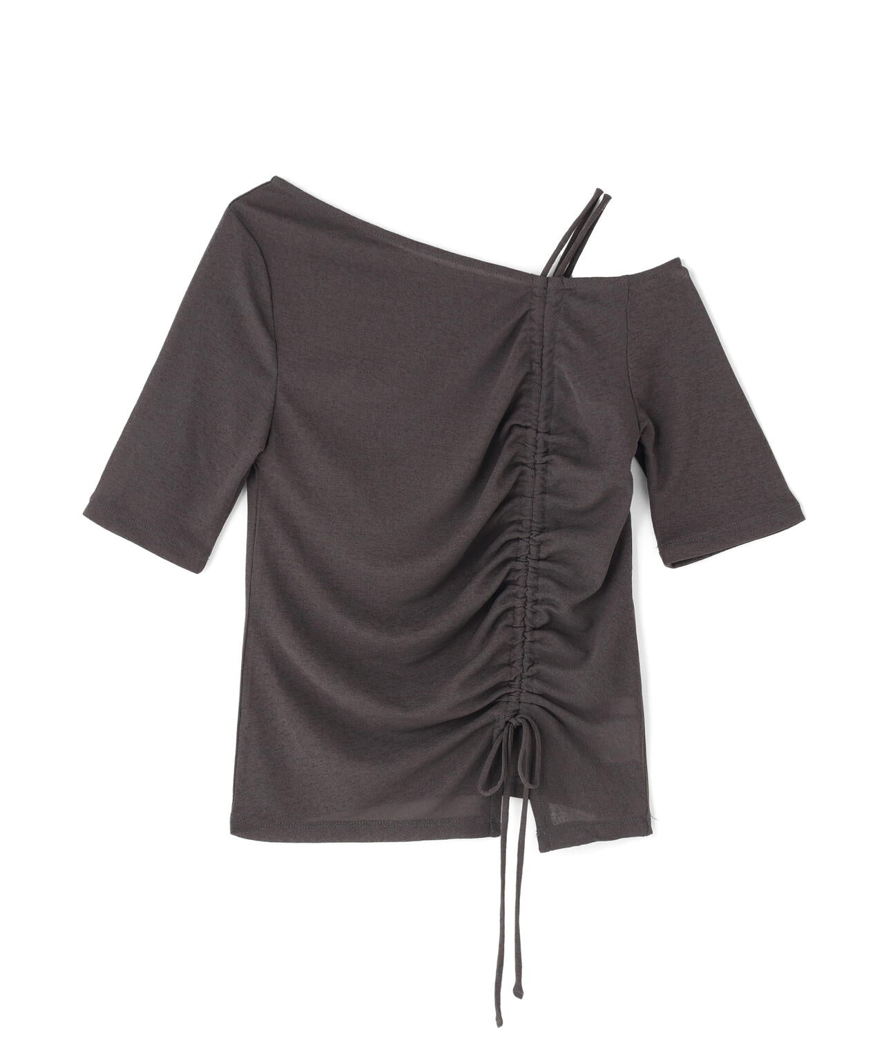 <中川紅葉さん着用>〈a/mie〉アシメドロストカットソー