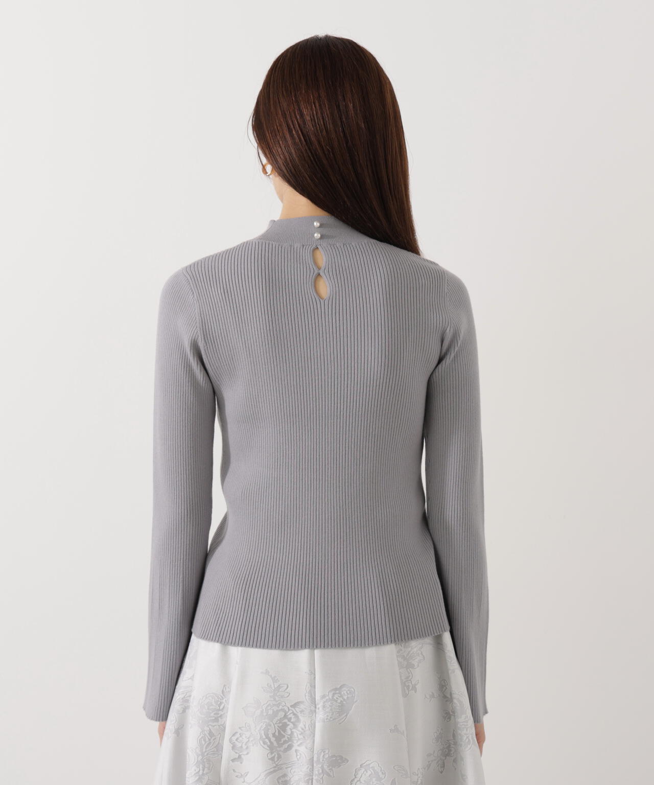 モックネックベーシックニット