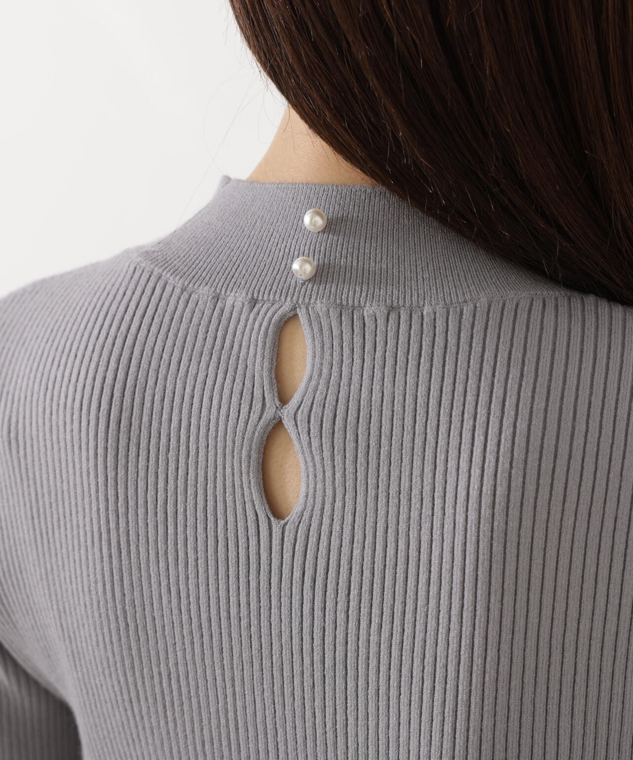 モックネックベーシックニット