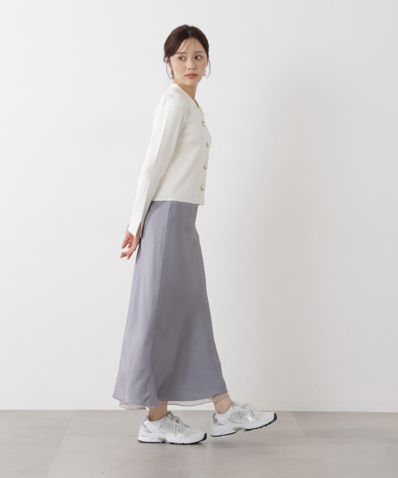 衿付き総針ニット