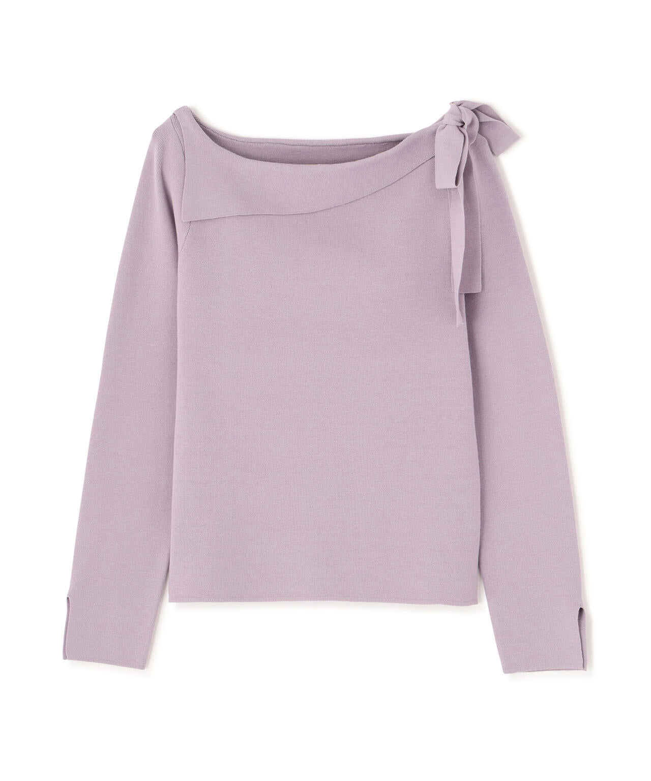 サイドリボン総針ニット【ブルー:official site・有楽町マルイ限定】