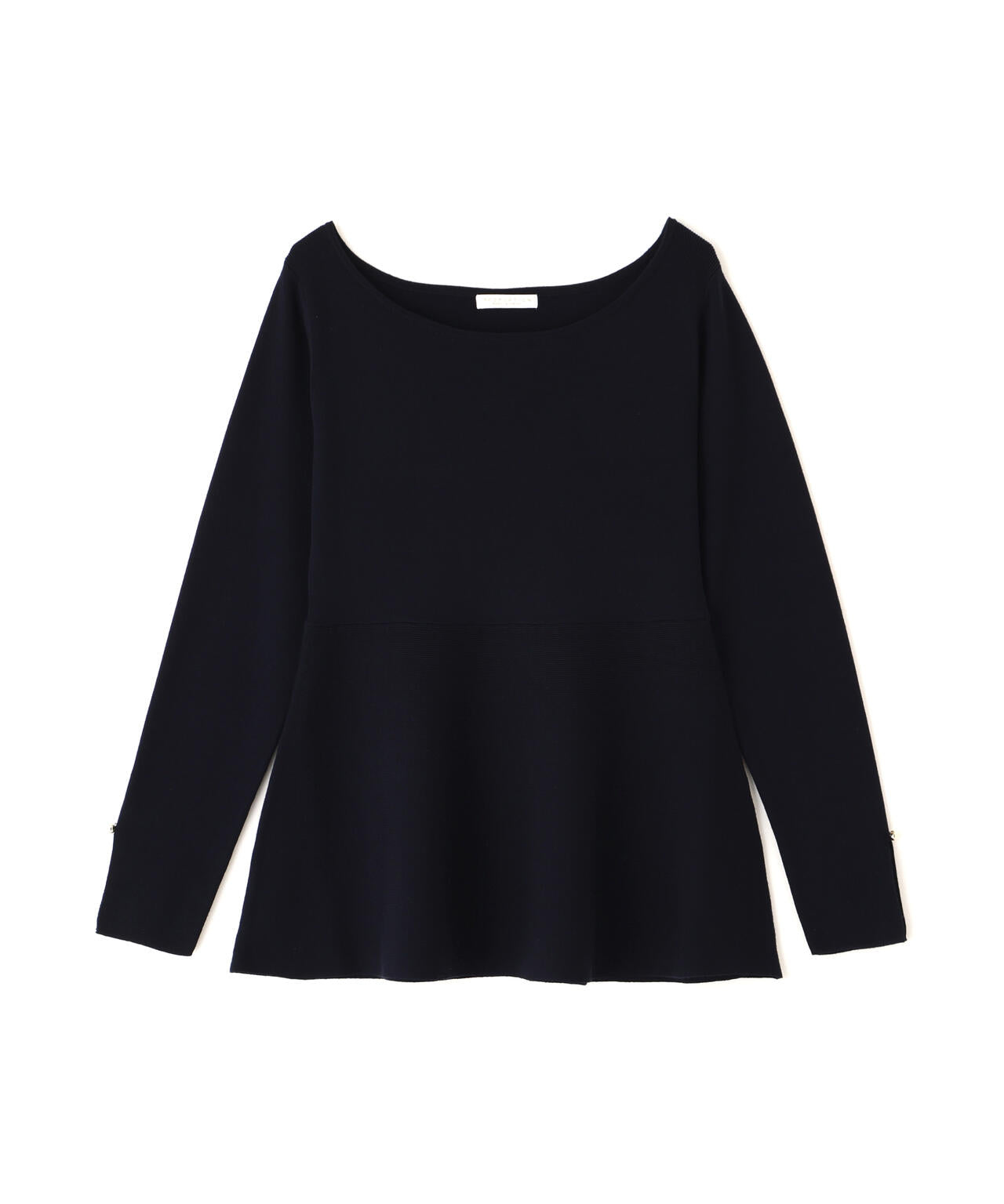 <ウォッシャブル/UV>ペプラムベーシックニット【ブルー:official site・ZOZOTOWN・一部店舗限定】
