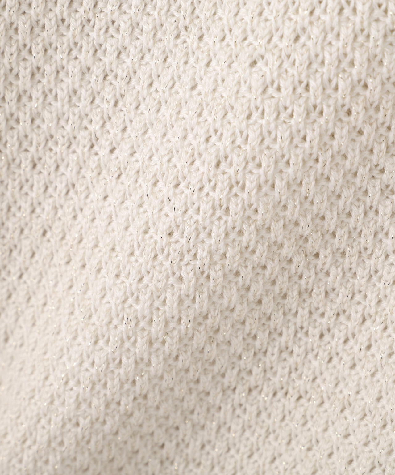 ラメ透かしニットジャケット