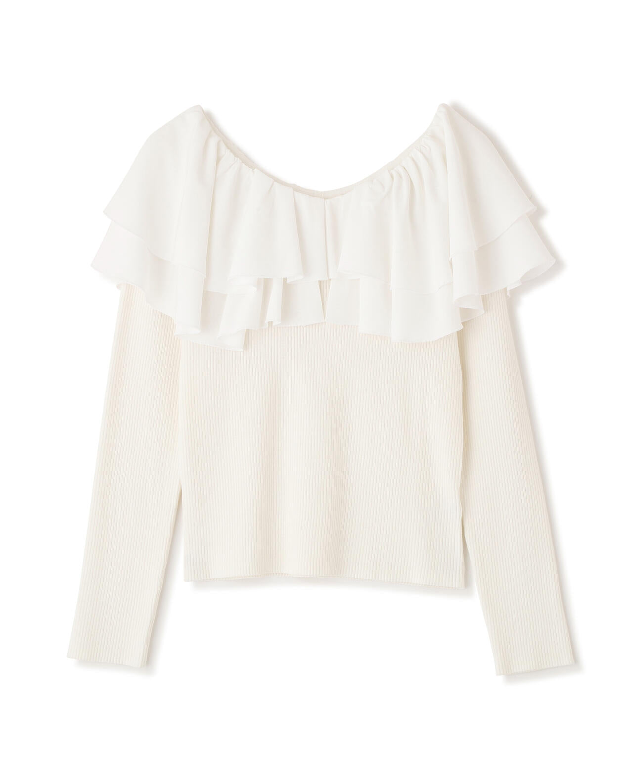 ボリュームラッフルニット【ピンク×ピンク:official site・一部店舗限定】