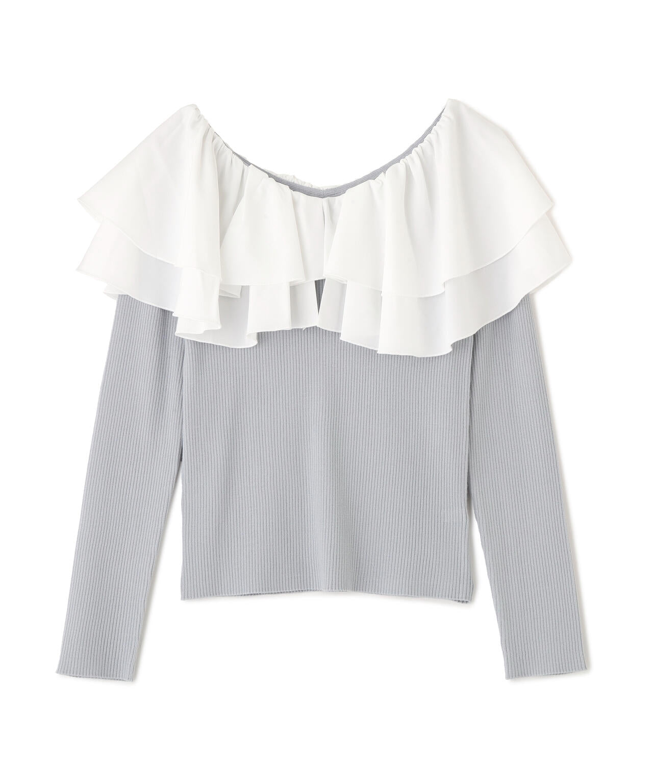 ボリュームラッフルニット【ピンク×ピンク:official site・一部店舗限定】