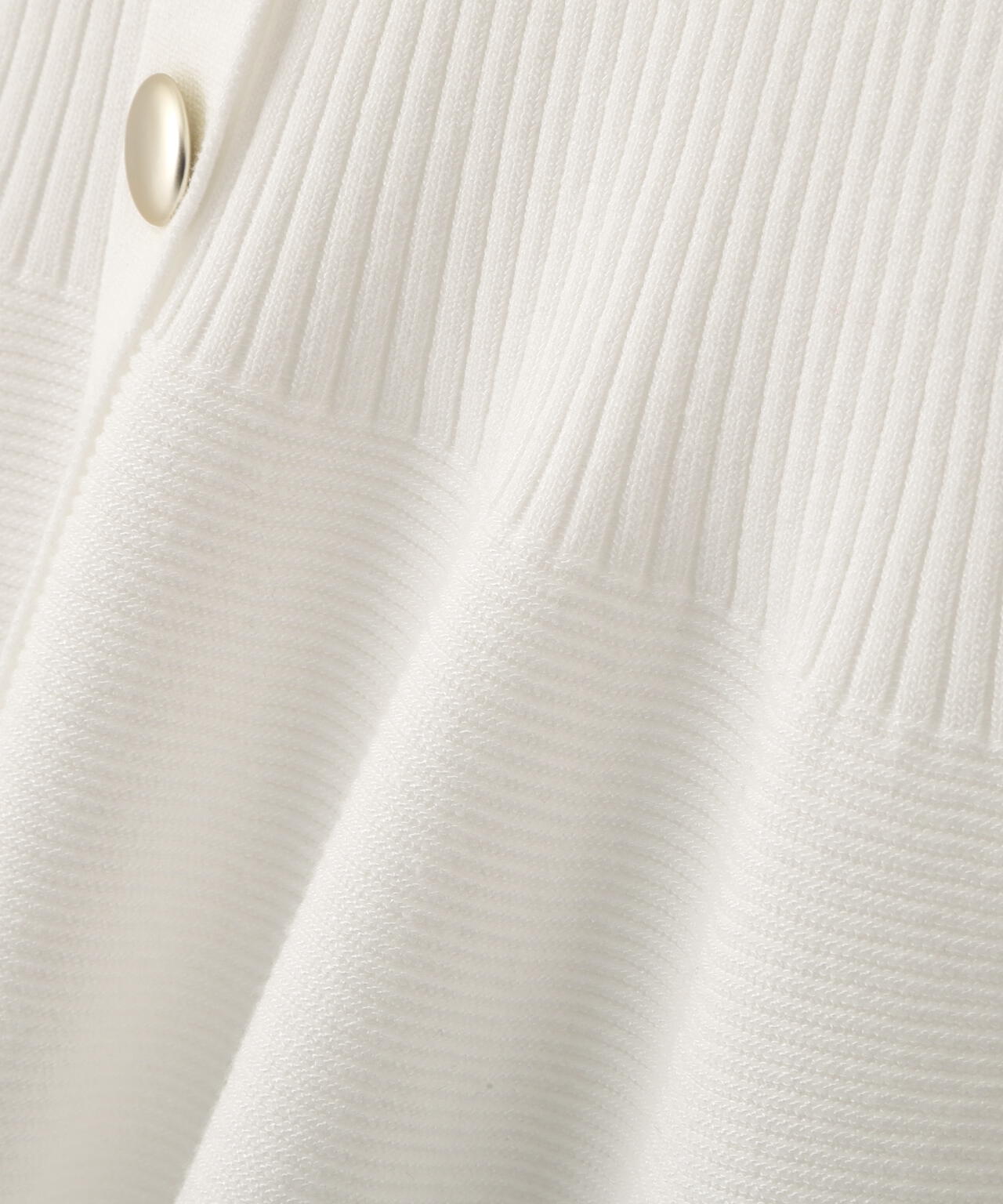 部分シアーペプラムニット【ライトグレー・ホワイト×グレー:WEB・一部店舗限定】