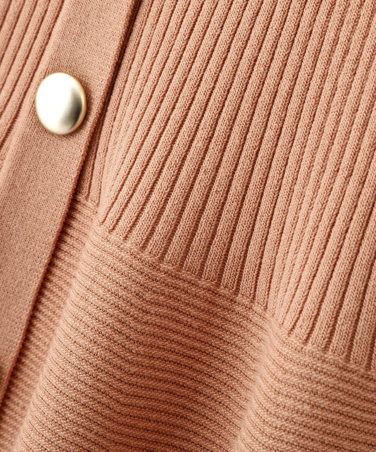 部分シアーペプラムニット【ライトグレー・ホワイト×グレー:WEB・一部店舗限定】