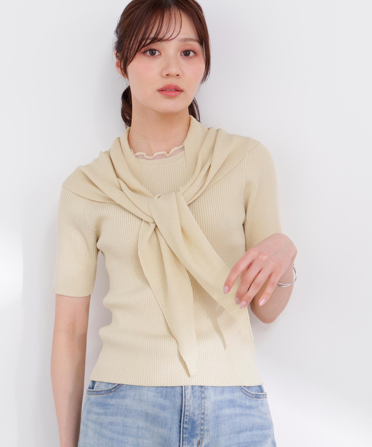 166cm B:78 W:56 H:83 S:24.5cm 着用サイズ:FR
