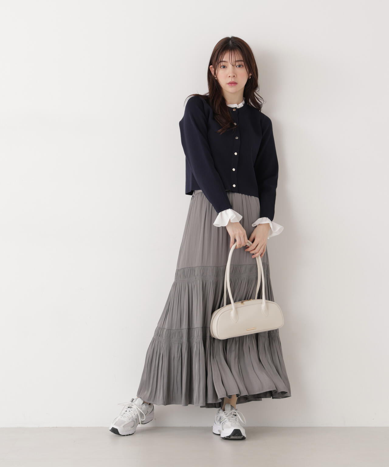 フリルショートカーディガン