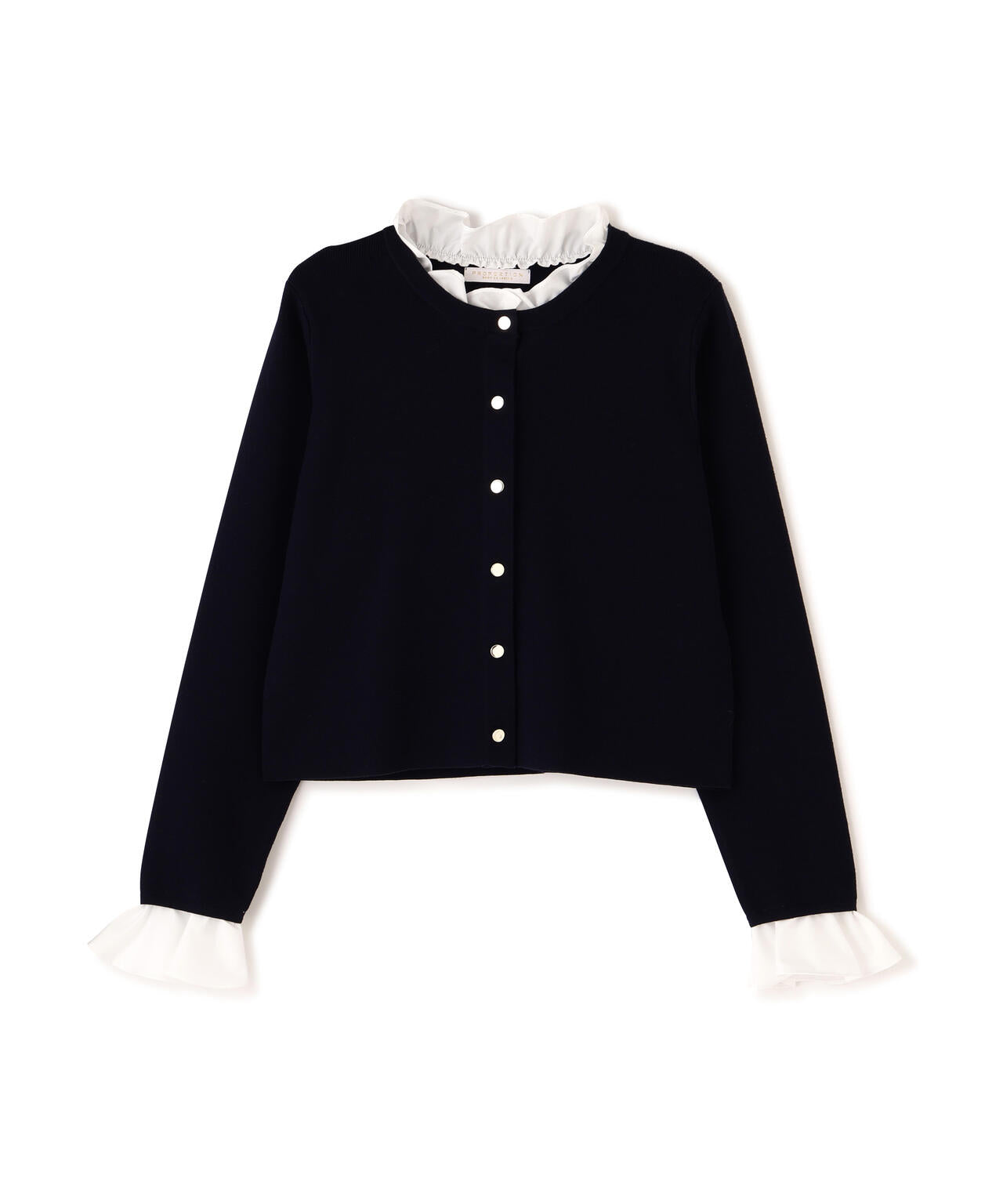 フリルショートカーディガン