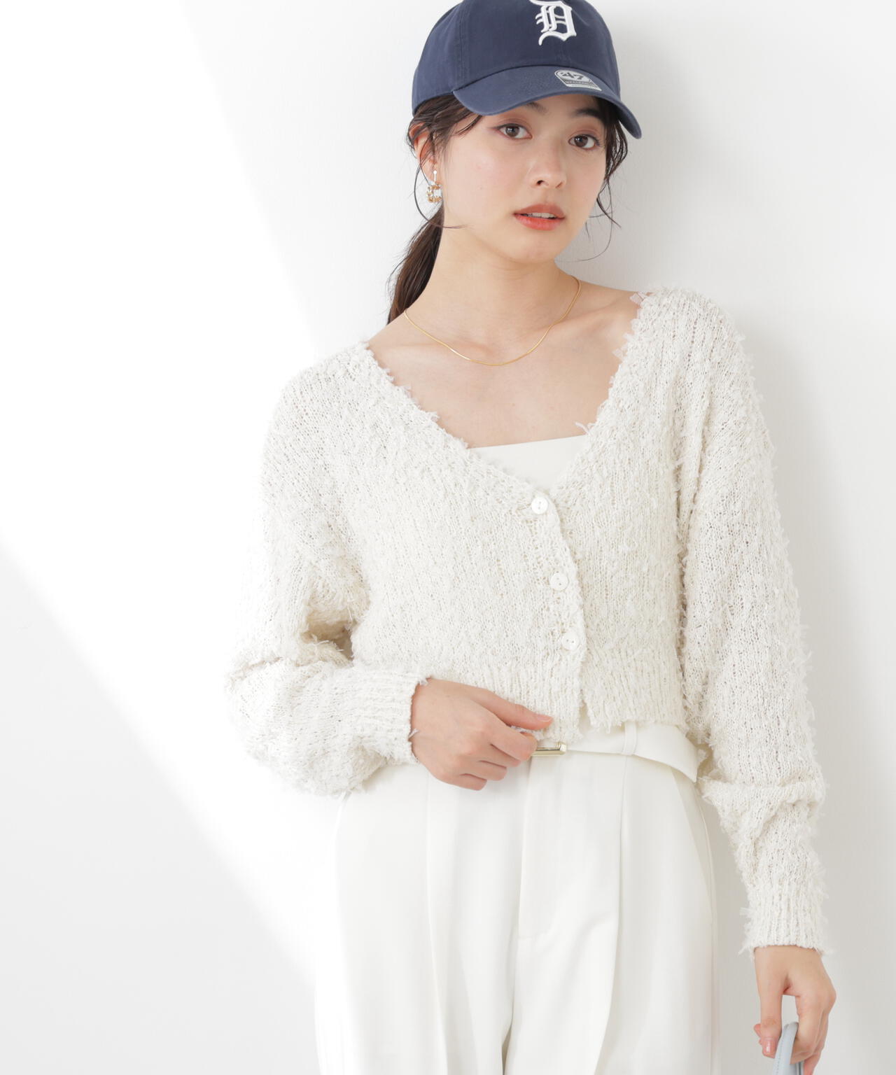 テープヤーンカーディガン【WEB・一部店舗限定】