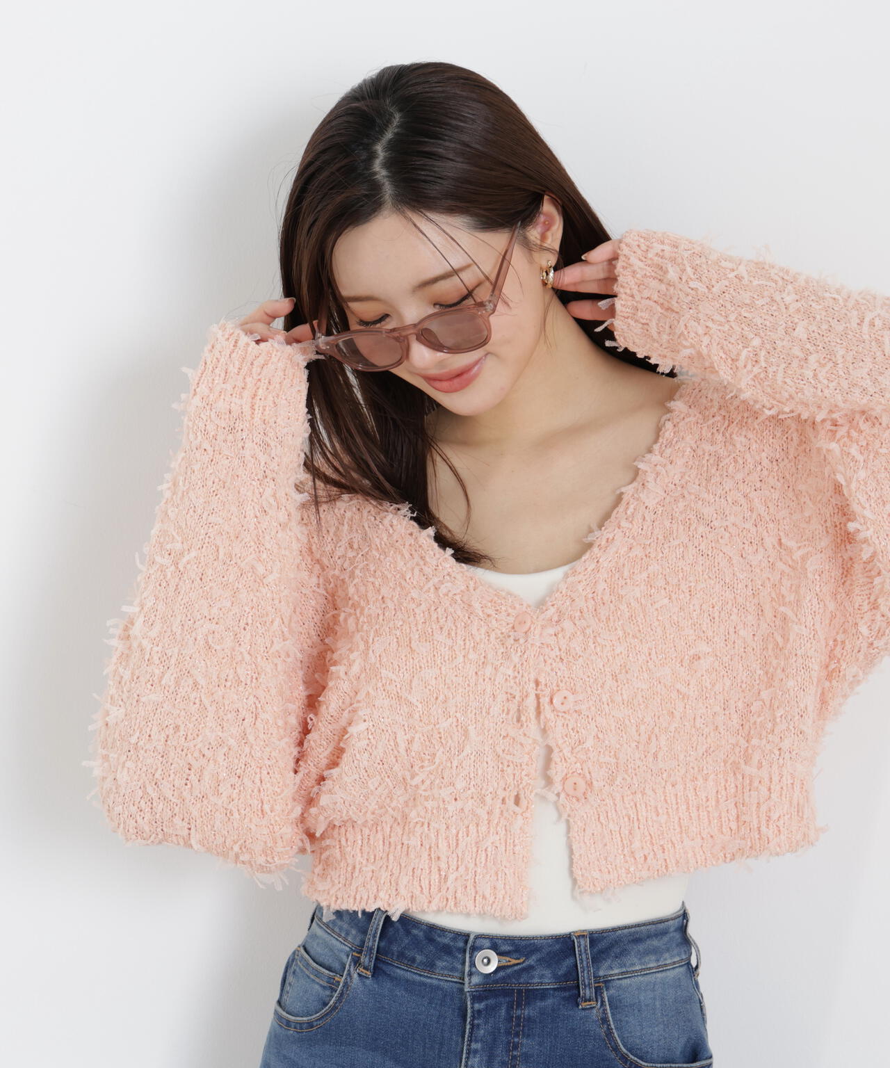 テープヤーンカーディガン【WEB・一部店舗限定】