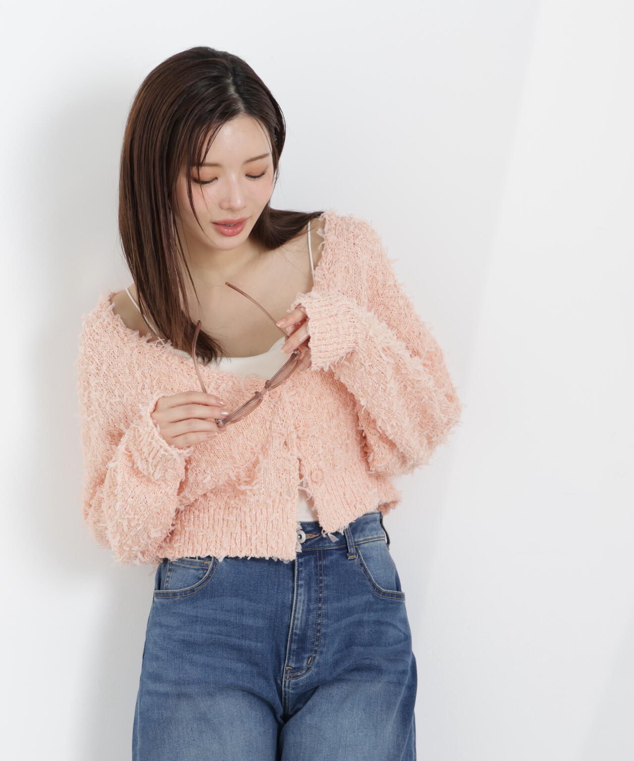 テープヤーンカーディガン【WEB・一部店舗限定】