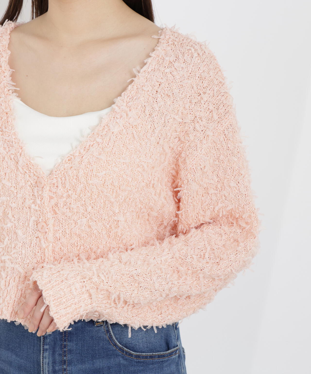 テープヤーンカーディガン【WEB・一部店舗限定】