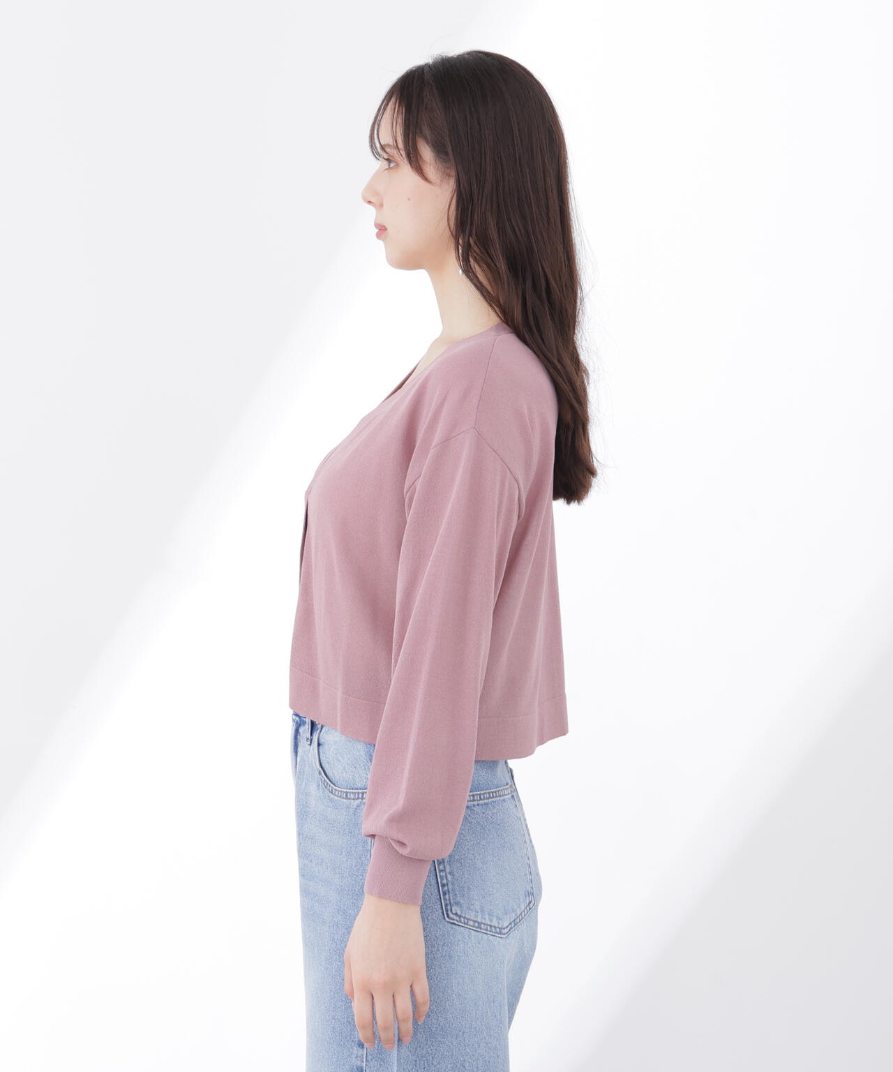 <青島心さん着用><UVカット>シアーカーディガン