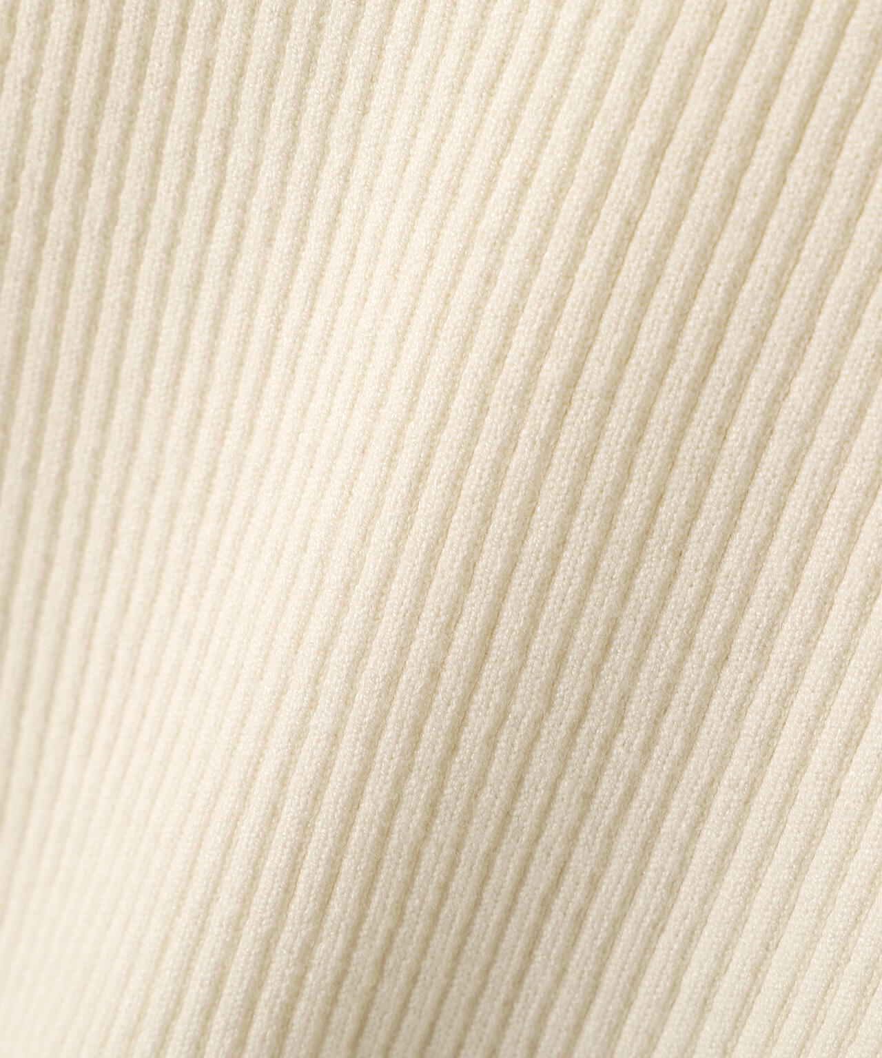 《EDIT COLOGNE》レーススカーフ付きリブニット【ホワイト×ブラックボーダー:official site・ZOZO・一部店舗限定】