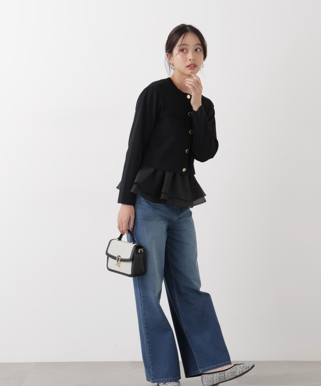 <ウォッシャブル>〈a/mie〉シルク混ニットカーディガン